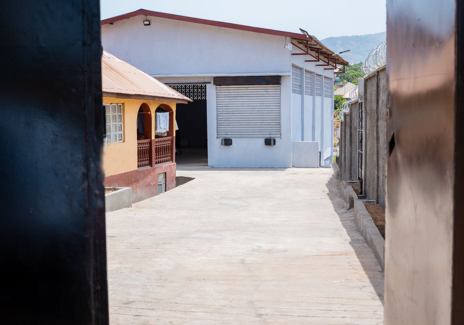 Through the gate: the yard and loading bay